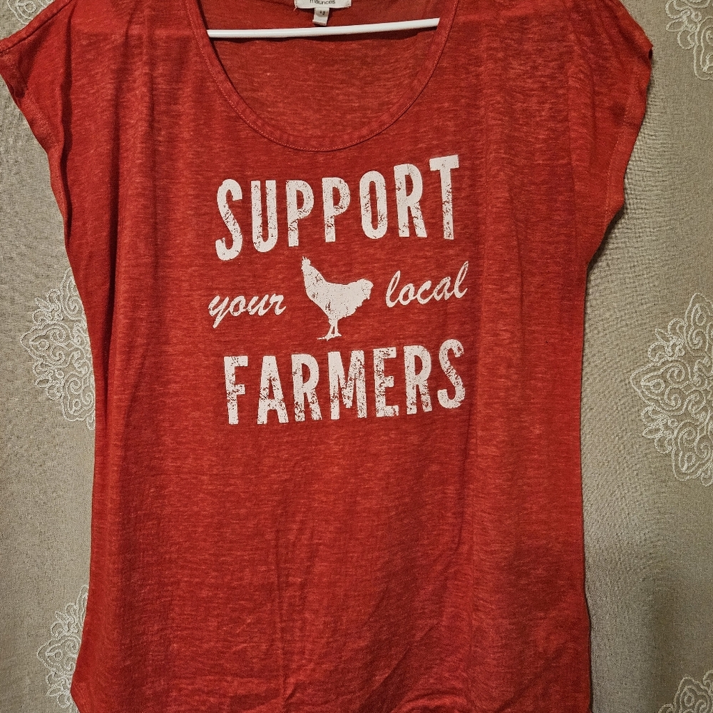 Red Graphic Women's Top